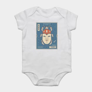 Japanese Scarab beetle Hannya Mask Baby Bodysuit